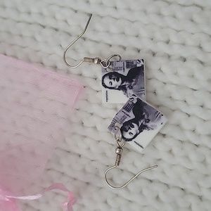 Custom made taylor swift reputation earrings